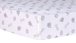 Photo 1 Safari Chevron Animals Fitted Crib Sheet