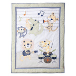 Photo 3 Safari Rock Band 6 Piece Crib Bedding Set