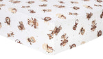 Photo 1 Safari Rock Band Deluxe Flannel Fitted Crib Sheet