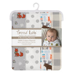 Photo 2 Scandi Cocoa 4 Pack Flannel Blankets