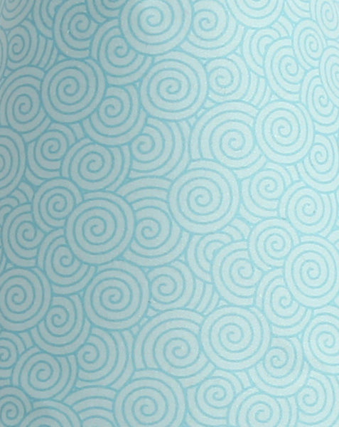 Scribbles Blue Swirl Fabric - 3yds