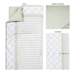 Photo 2 Sea Foam 3 Piece Crib Bedding Set
