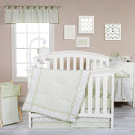 Photo 1 Sea Foam 3 Piece Crib Bedding Set