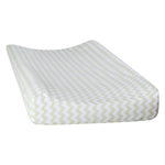 Photo 1 Sea Foam Chevron Changing Pad Cover