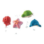 Photo 1 Sea Life Bath Set of 4 - 5658