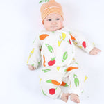 Side Snap Kimono - Fruit and Veggie Muslin