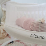Smart Luce Wooden Bassinet with Light and Fabric