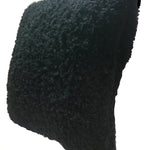 Soft square Black Faux Fur Decor Throw Pillow