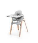 Photo 3 Natural legs, White seat, Grey cushion & Tray