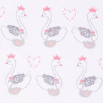 Photo 2 Swans Fitted Crib Sheet