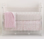 Photo 1 Sweet and Simple Pink Crib Skirt