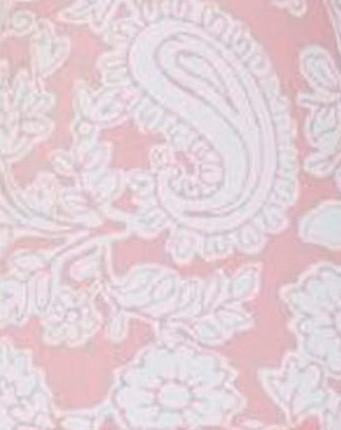 Sweet & Simple Pink Floral Paisley Fabric - 3 yds.