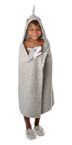 Tank the Shark Hooded Bath Towel