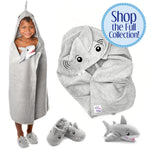 Photo 7 Tank the Shark Hooded Bath Towel
