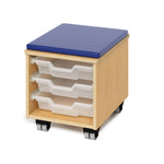 Photo 1 Teachers Rolling Stool With Trays