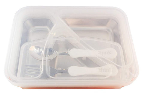 Thinksport Go2 Stainless Steel Lunch Container with Fork and Spoon