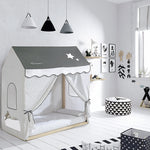 TIPI House Toddler Bed Waterwood Frame and Fabric - Claire
