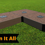 Tool-Free 'Arrowhead' Straight Corner Raised Garden Bed - 8' x 8'