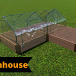 Tool-Free 'Arrowhead' Straight Corner Raised Garden Bed - 8' x 8'