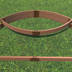 Tool-Free 'Blackbeard's Hat' Semi Circle Raised Garden Bed - 6' x 8'