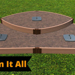 Tool-Free 'Blackbeard's Hat' Semi Circle Raised Garden Bed - 6' x 8'