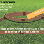 Tool-Free 'Blackbeard's Hat' Semi Circle Raised Garden Bed - 6' x 8'