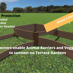 Tool-Free 'Dakota' Curved Corner Raised Garden Bed - 8' x 8'