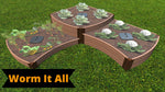Photo 5 Tool-Free 'Dakota' Curved Corner Raised Garden Bed - 8' x 8'