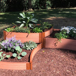Tool-Free 'Dakota' Curved Corner Raised Garden Bed - 8' x 8'