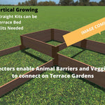 Tool-Free 'Fort Knox' Straight Corner Raised Garden Bed - 8' x 8'