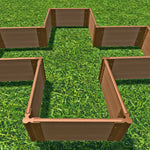 Tool-Free 'Military Medallion' Raised Garden Bed (Kit Cross) - 6' x 6'