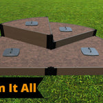 Tool-Free 'Nelson's Hat' Semi Circle Raised Garden Bed - 6' x 8'