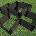 Weathered Wood / 1" Profile / 3 Bottom Tiers, 2 Top Tiers