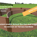 Tool-Free 'Peppermint Cream' Circular Raised Garden Bed - 10' x 10'