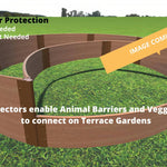 Tool-Free 'Peppermint Cream' Circular Raised Garden Bed - 10' x 10'