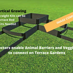 Tool-Free Raised Garden Bed Split Waterfall - 12' X 12'