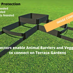 Tool-Free Raised Garden Bed Split Waterfall - 12' X 12'