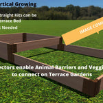 Tool-Free 'Stepper' Terrace Raised Garden Bed - 4' x 8'