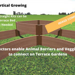 Tool-Free 'Teardrop' Curved Corner Raised Garden Bed - 8' x 8'