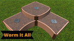 Photo 17 Tool-Free 'Teardrop' Curved Corner Raised Garden Bed - 8' x 8'