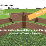 Tool-Free 'Teardrop' Curved Corner Raised Garden Bed - 8' x 8'