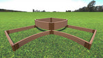 Photo 16 Tool-Free 'Teardrop' Curved Corner Raised Garden Bed - 8' x 8'