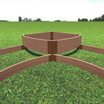 Tool-Free 'Teardrop' Curved Corner Raised Garden Bed - 8' x 8'