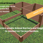 Tool-Free 'Terraced Square' Raised Garden Bed - 8' x 8'