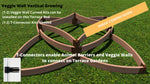 Photo 7 Tool-Free 'Versailles Sunburst' Raised Garden Bed - 8' x 8'
