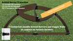 Photo 6 Tool-Free 'Victory Cockade' Semi Circle Raised Garden Bed - 6' x 8'