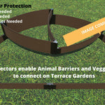 Tool-Free 'Victory Cockade' Semi Circle Raised Garden Bed - 6' x 8'