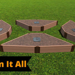 Tool-Free 'Walk-Through Elizabethan' Raised Garden Bed - 12' X 12'