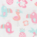 Photo 2 Tropical Pastel Plush Changing Pad Cover