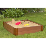Photo 6 Two Inch Series 4ft. x 4ft. x 11in. Composite Square Sandbox Kit